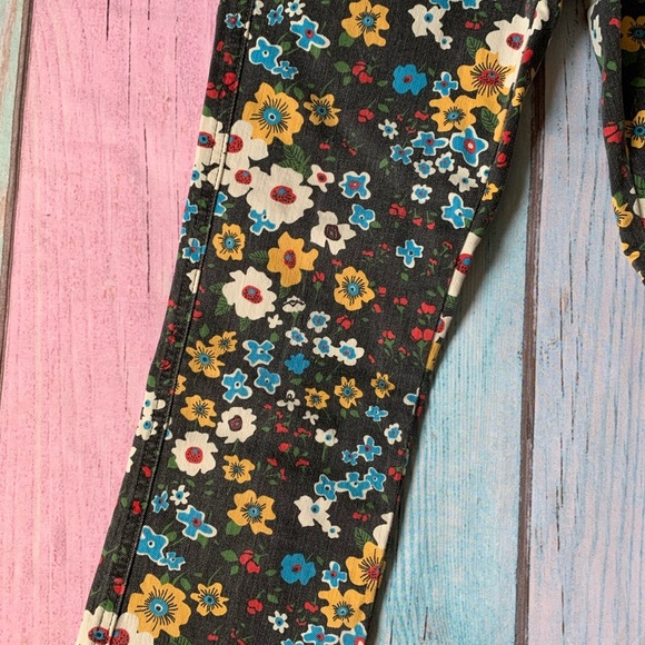 Mother high waisted ankle kick flare Floral Patterned Jeans - Picture 4 of 11